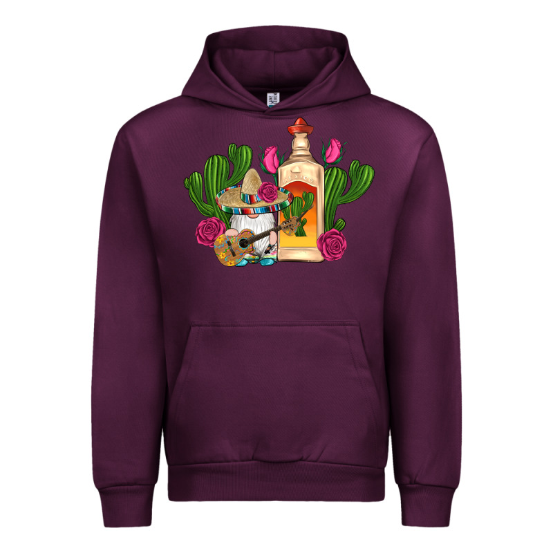 Mexican Tequila Gnomes Guitar Roses Cactus Serape Urban Hoodie by Artiststas | Teevron