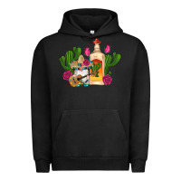 Pigment Black mexican tequila gnomes guitar roses cactus serape Urban Hoodie - Artiststas