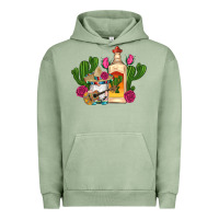 Pigment Oil Green mexican tequila gnomes guitar roses cactus serape Urban Hoodie - Artiststas