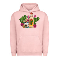Pigment Salmon mexican tequila gnomes guitar roses cactus serape Urban Hoodie - Artiststas