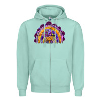 Seafoam witchy gnome rainbow Zipper Hoodie - BundleAndBundleShop