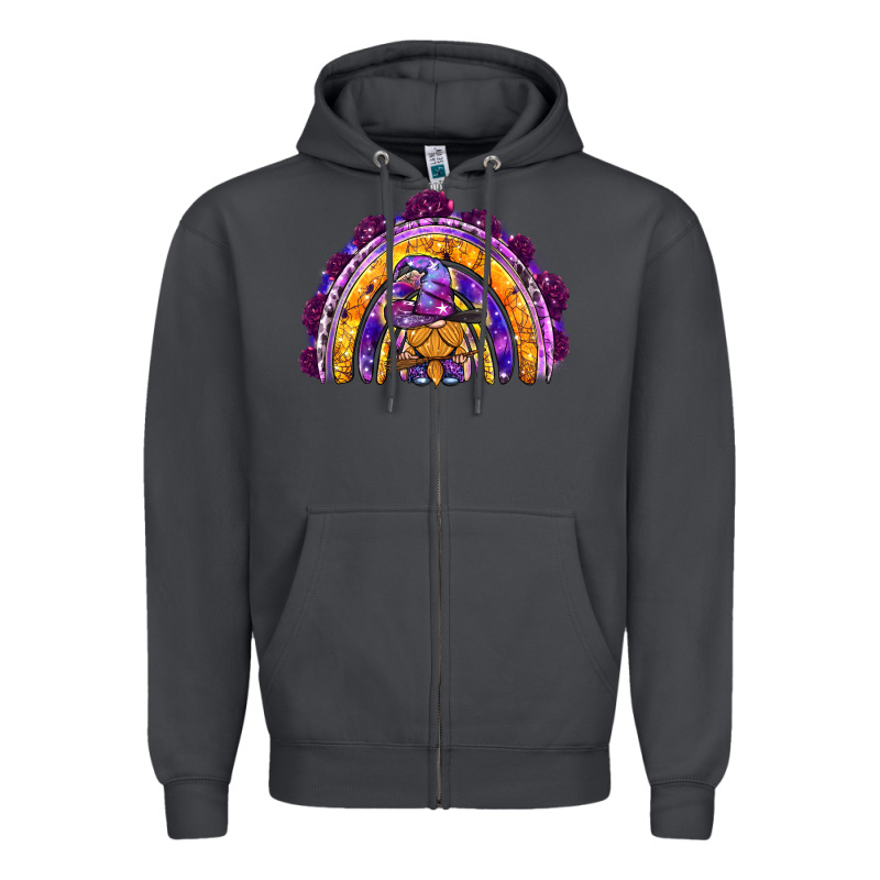 Witchy Gnome Rainbow Zipper Hoodie by BundleAndBundleShop | Teevron