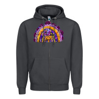 Smoke witchy gnome rainbow Zipper Hoodie - BundleAndBundleShop