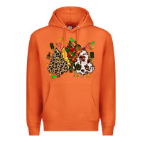 Carrot hair stylist with christmas tree Premium Hoodie - MaliasSmallBusiness