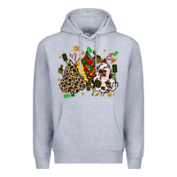 Heather Grey hair stylist with christmas tree Premium Hoodie - MaliasSmallBusiness