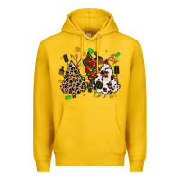 Lemon hair stylist with christmas tree Premium Hoodie - MaliasSmallBusiness