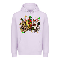 Lilac hair stylist with christmas tree Premium Hoodie - MaliasSmallBusiness