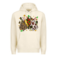 Tofu hair stylist with christmas tree Premium Hoodie - MaliasSmallBusiness