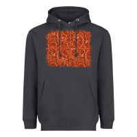 Smoke serape turquoise  leather background Heavyweight Hoodie - Jasminsmagicworld