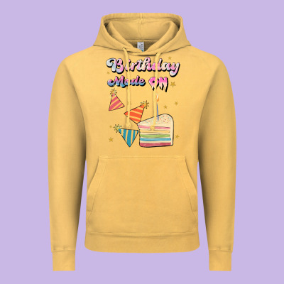 Birthday Mode On Vintage Hoodie Designed By Jahusdesignshop