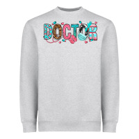 Heather Grey doctor Heavyweight Sweatshirt - texasbilliewilder