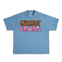 Pebble Blue groovy mama Urban Heavy Tee - texasbilliewilder