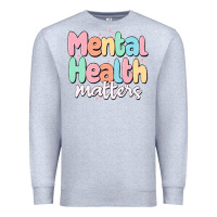 Heather Grey mental health matters Premium Sweatshirt - MaliasSmallBusiness
