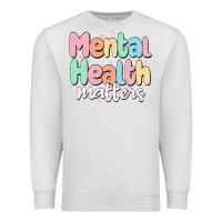 Oatmeal Heather mental health matters Premium Sweatshirt - MaliasSmallBusiness