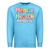 Ocean Blue mental health matters Premium Sweatshirt - MaliasSmallBusiness
