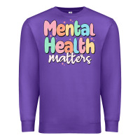 Purple mental health matters Premium Sweatshirt - MaliasSmallBusiness