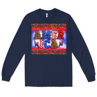 Navy america thunderbolt Long Sleeve Tee - HRA Design Shop