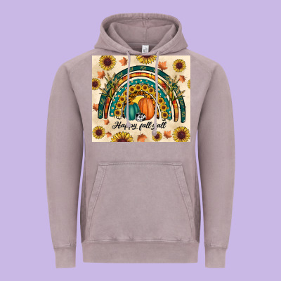 Happy Fall Y'all Vintage Hoodie Designed By Ranaportraitstore