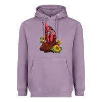 Lavender rooster sunflower Heavyweight Hoodie - BarkalooDesign