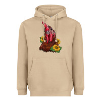 Mushroom rooster sunflower Heavyweight Hoodie - BarkalooDesign