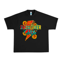 Black firefighter wife with lightning bolt Urban Heavy Tee - Zillion Design Studio