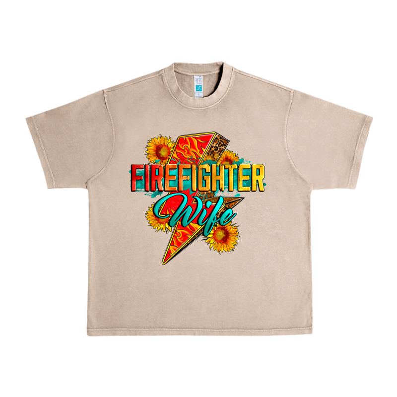 Firefighter Wife With Lightning Bolt Urban Heavy Tee by Zillion Design Studio | Teevron