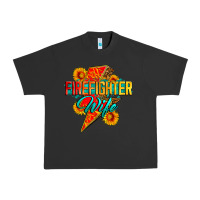 Pigment Black firefighter wife with lightning bolt Urban Heavy Tee - Zillion Design Studio