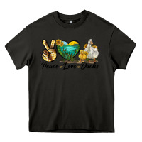 Asphalt Peace Love Ducks Heavy Core Tee - LillyAllenDesigns