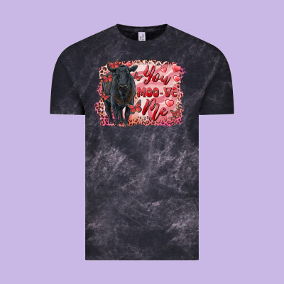You Moo Ve  Me Black Angus Vintage Tee Designed By Ranaportraitstore