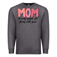 Charcoal Heather mom in every season, she shines with grace Premium Sweatshirt - MaliasSmallBusiness