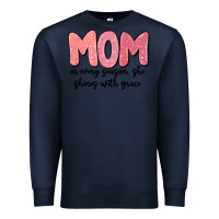 Navy mom in every season, she shines with grace Premium Sweatshirt - MaliasSmallBusiness