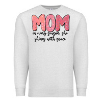 Oatmeal Heather mom in every season, she shines with grace Premium Sweatshirt - MaliasSmallBusiness