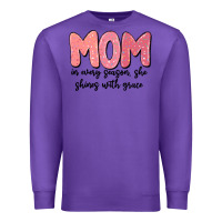 Purple mom in every season, she shines with grace Premium Sweatshirt - MaliasSmallBusiness
