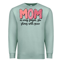Seafoam mom in every season, she shines with grace Premium Sweatshirt - MaliasSmallBusiness