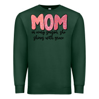 Sports Green mom in every season, she shines with grace Premium Sweatshirt - MaliasSmallBusiness