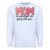 White mom in every season, she shines with grace Premium Sweatshirt - MaliasSmallBusiness