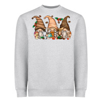 Heather Grey coffee gnomes Heavyweight Sweatshirt - Zillion Design Studio