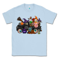 Dusty Blue halloween farm animals truck Classic Tee - RacoonDesign