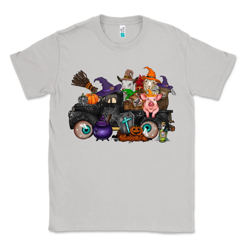 Halloween Farm Animals Truck Classic Tee by RacoonDesign | Teevron