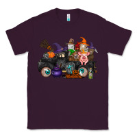 Plum halloween farm animals truck Classic Tee - RacoonDesign