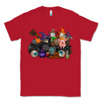 Red halloween farm animals truck Classic Tee - RacoonDesign