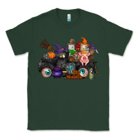 Sports Green halloween farm animals truck Classic Tee - RacoonDesign