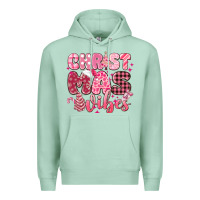 Seafoam christmas vibes pink Premium Hoodie - MaliasSmallBusiness