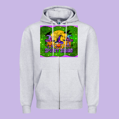 Spooky Squad Mouse Pad Zipper Hoodie Designed By Bundleandbundleshop