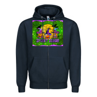 Navy spooky squad mouse pad Zipper Hoodie - BundleAndBundleShop
