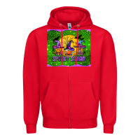 Red spooky squad mouse pad Zipper Hoodie - BundleAndBundleShop