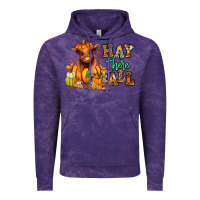 Cloud Purple Hay there Fall pumpkin heifer Vintage Hoodie - RanaPortraitStore