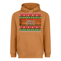 Meerkat merry christmas knitted reindeer pattern Heavyweight Hoodie - Jasminsmagicworld