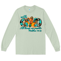 Matcha with god all things are possible. cross Long Sleeve Tee - AdoDesignShop