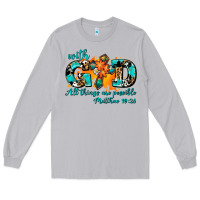 Moon Dust with god all things are possible. cross Long Sleeve Tee - AdoDesignShop